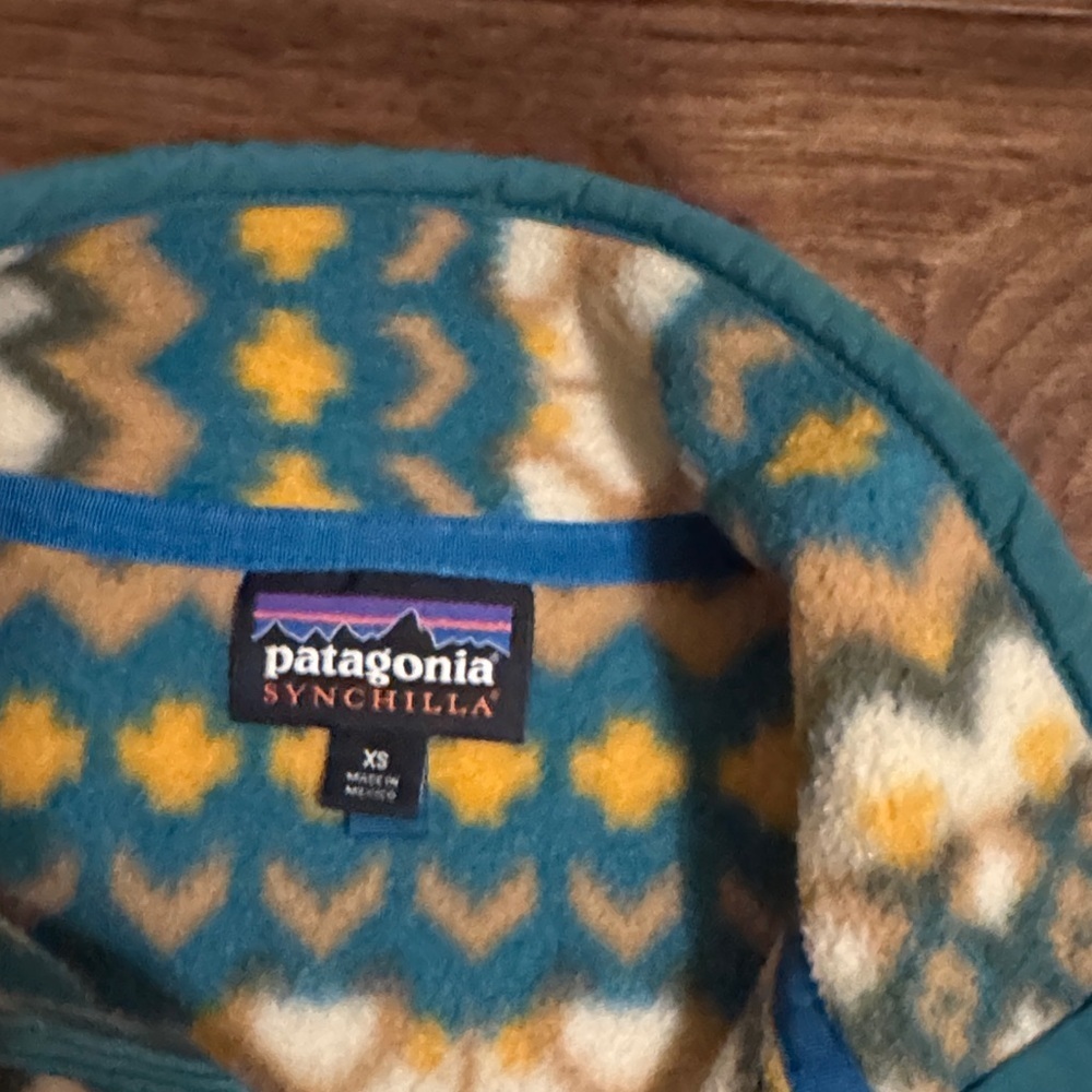 Patagonia Synchilla Snap-T Fleece Pullover Cliff Arbor Green XS - Picture 4 of 5